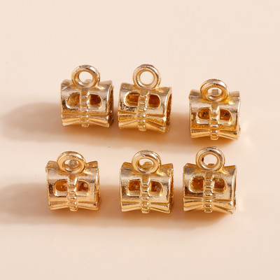 40 τμχ 15*20 χιλιοστά Χρυσό Χρώμα Μεταλλικά Γούρια Lucky Irish Τετράφυλλα μενταγιόν τριφύλλι για κοσμήματα κατασκευής DIY Χειροποίητο κολιέ βραχιόλι