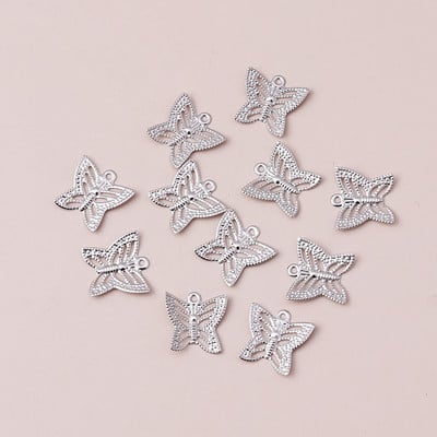 100 komada metalnih željeznih limova golubova križna srca, privjesak, okrugle razmaknice, perle, privjesci za DIY narukvice, ogrlice, ručno izrađeni nakit