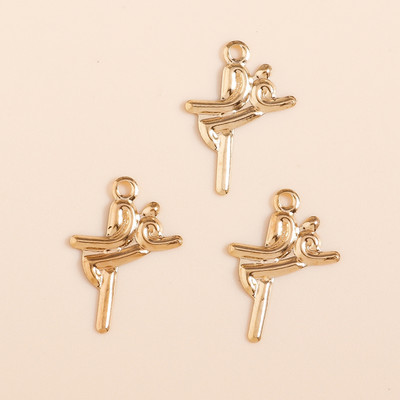 100 komada metalnih željeznih limova golubova križna srca, privjesak, okrugle razmaknice, perle, privjesci za DIY narukvice, ogrlice, ručno izrađeni nakit