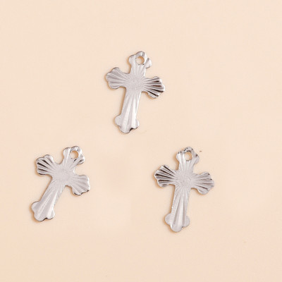 100 komada metalnih željeznih limova golubova križna srca, privjesak, okrugle razmaknice, perle, privjesci za DIY narukvice, ogrlice, ručno izrađeni nakit