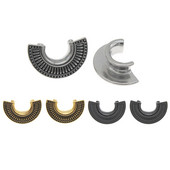 Leosox 1 pár rozsdamentes acél kiváló minőségű arany fekete olajozott fél ventilátorlapátok füldugók alagutak mérőeszközök piercing 10-25 mm