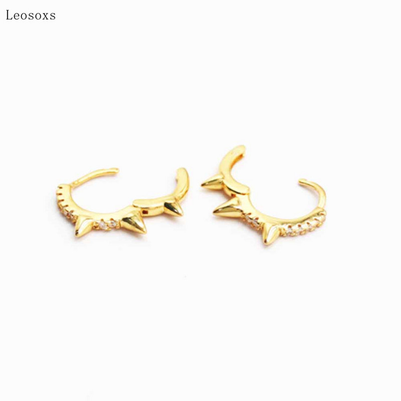 Leosoxs 2 bucăți personalitate la modă, con, ureche, os, cataramă, bijuterii rafinate pentru piercing pentru corp