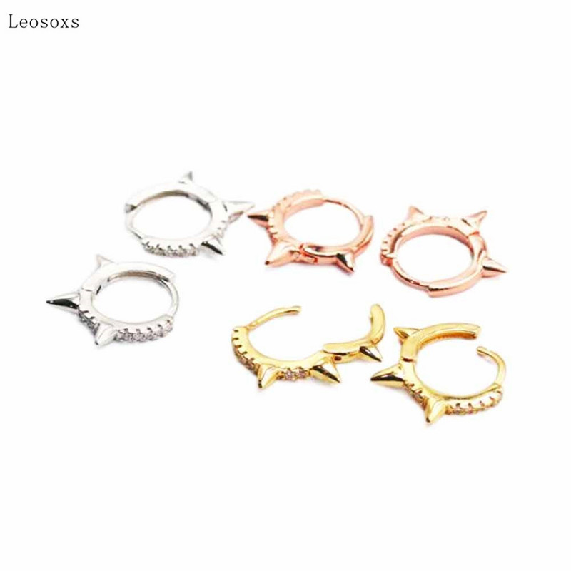 Leosoxs 2 bucăți personalitate la modă, con, ureche, os, cataramă, bijuterii rafinate pentru piercing pentru corp