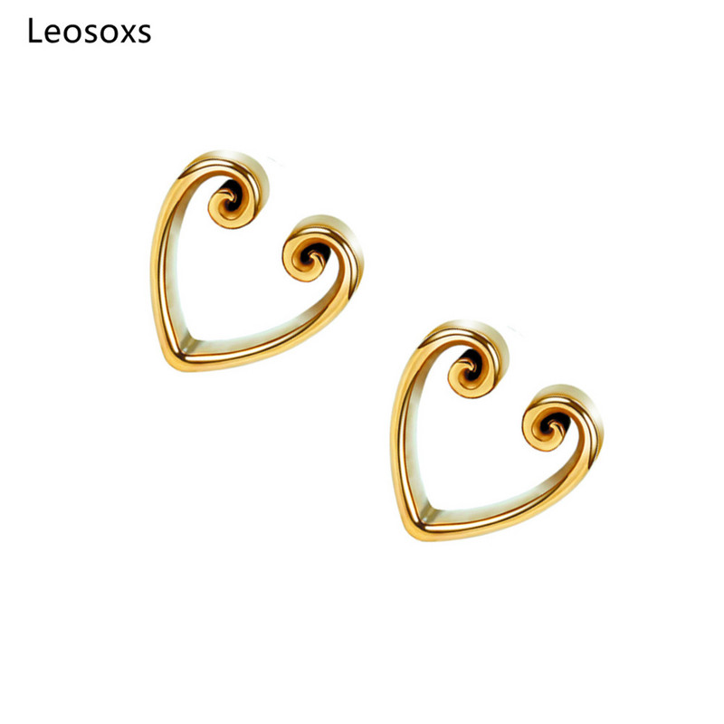 Leosoxs 2tk 8-30mm kõrvatropid ja tunnelid Südamekujulised sälgulised kõrvamõõturid Keha ehted augustused meestele ja naistele