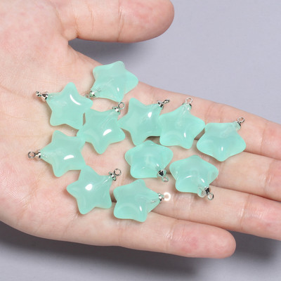 10 buc/lot amestecat drăguț rășină stea charms pandantive pentru brățări colier cercei bijuterii fabricare bricolaj piese breloc 20x17.5mm