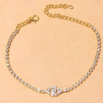 Stonefans INS Fashion Strass Evil Eye gleznă brățară picior vânzare cu ridicata vrac Boho tenis lanț glezna picior bijuterii pentru femei