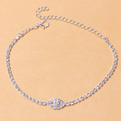 Stonefans INS Fashion Strass Evil Eye gleznă brățară picior vânzare cu ridicata vrac Boho tenis lanț glezna picior bijuterii pentru femei
