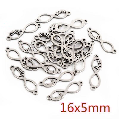 20 bucle duble din oțel inoxidabil 316, fără decolorare, stea, copac, inimă, farmece drăguțe, pandantiv, descoperiri de bijuterii pentru colier, brățară