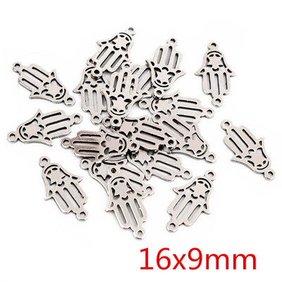 20 bucle duble din oțel inoxidabil 316, fără decolorare, stea, copac, inimă, farmece drăguțe, pandantiv, descoperiri de bijuterii pentru colier, brățară