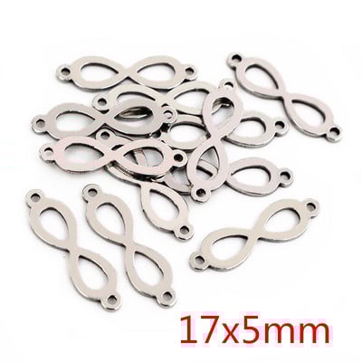 20 bucle duble din oțel inoxidabil 316, fără decolorare, stea, copac, inimă, farmece drăguțe, pandantiv, descoperiri de bijuterii pentru colier, brățară