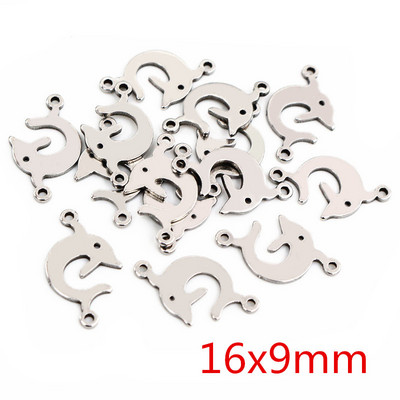 20 bucle duble din oțel inoxidabil 316, fără decolorare, stea, copac, inimă, farmece drăguțe, pandantiv, descoperiri de bijuterii pentru colier, brățară