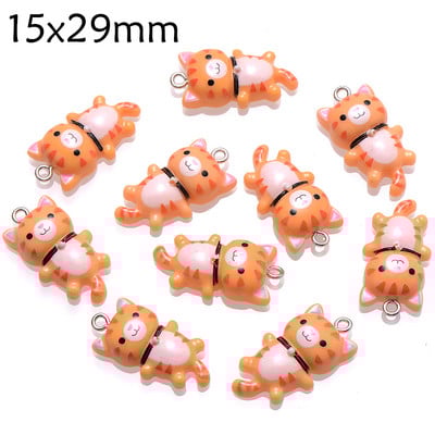 10 bucăți brelocuri din rășină de rață brelocuri cu animale drăguțe de culori amestecate pentru fabricarea de bijuterii, brățări, cercei, colier, pandantiv