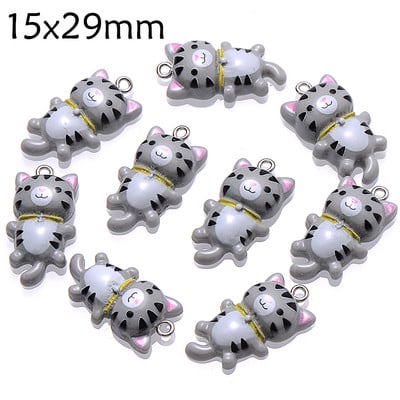 10 bucăți brelocuri din rășină de rață brelocuri cu animale drăguțe de culori amestecate pentru fabricarea de bijuterii, brățări, cercei, colier, pandantiv