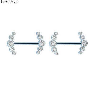 Leosoxs 1 pereche nou G23 din titan interior dinți inel de lapte culoare puncție lapte unghii fir interior pachet foraj bijuterii pentru corp pentru femeie