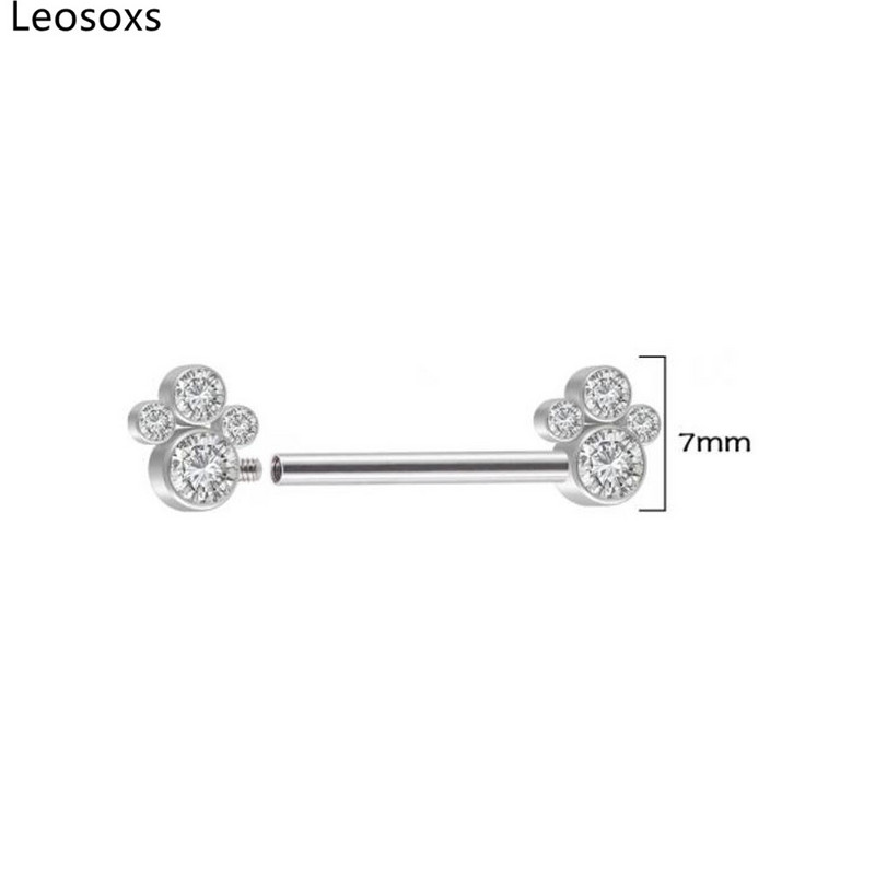 Leosoxs 1 pereche nou G23 din titan interior dinți inel de lapte culoare puncție lapte unghii fir interior pachet foraj bijuterii pentru corp pentru femeie