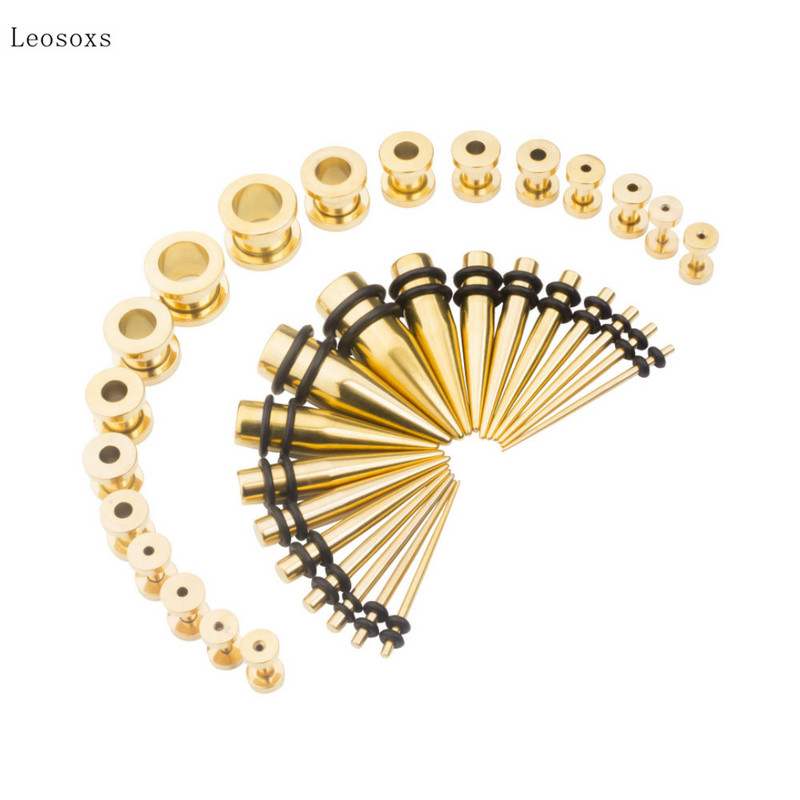 Leosoxs 36db Új termék Teljesen illő Sharp Cone Ear Expander testpiercing ékszer