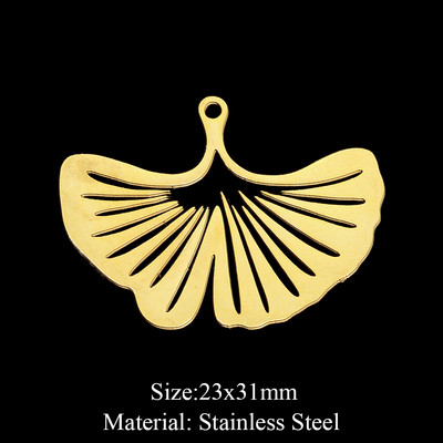 5 bucăți/lot 316 din oțel inoxidabil Frunze de viață, pandantiv pentru coliere, brelocuri geometrice cu pene pentru bijuterii DIY.