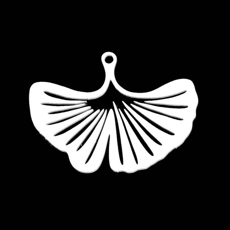 5 bucăți/lot 316 din oțel inoxidabil Frunze de viață, pandantiv pentru coliere, brelocuri geometrice cu pene pentru bijuterii DIY.