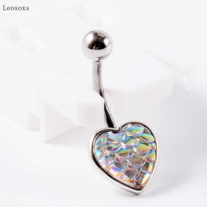 Leosoxs 10 bucăți la modă, dulce fantezie, cântare de pește, perle, turcoaz, buric, unghii, bijuterii piercing rafinate