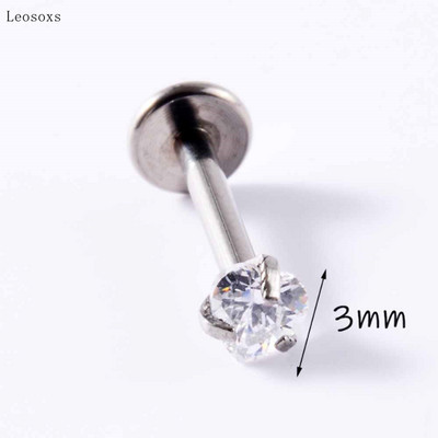 Leosoxs 2 buc. cercei tip piercing, cu flori de opal dulce, drepte, cu filet