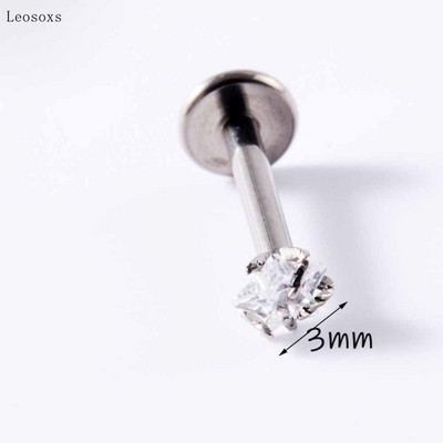 Leosoxs 2 buc. cercei tip piercing, cu flori de opal dulce, drepte, cu filet