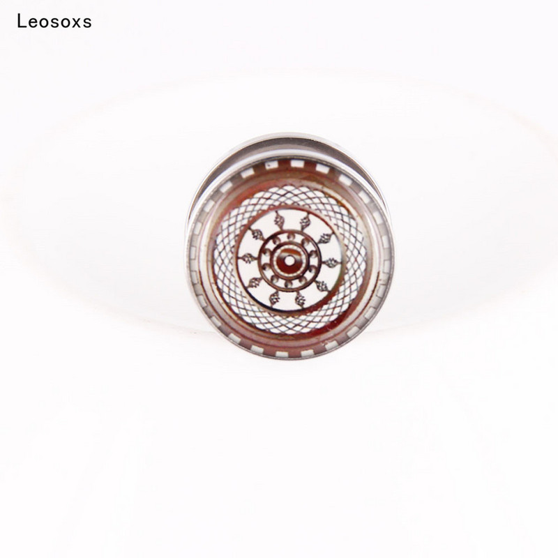 Leosoxs 2 buc. picătură de soare nou ulei retro model ureche expansor metal ureche pinna piercing bijuterii