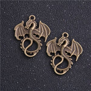 14 buc 16 * 21 mm două culori vintage animale mini Dragon Fly pandantiv farmec pentru bijuterii pandantiv cu ridicata