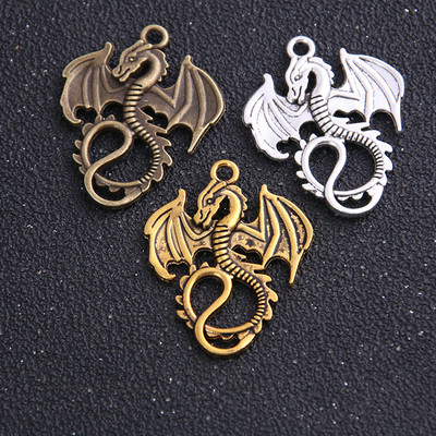 14 vnt 16 * 21 mm dviejų spalvų Vintage Animals mini Dragon Fly pakabukas, skirtas papuošalų pakabukų gamybai didmeninė prekyba