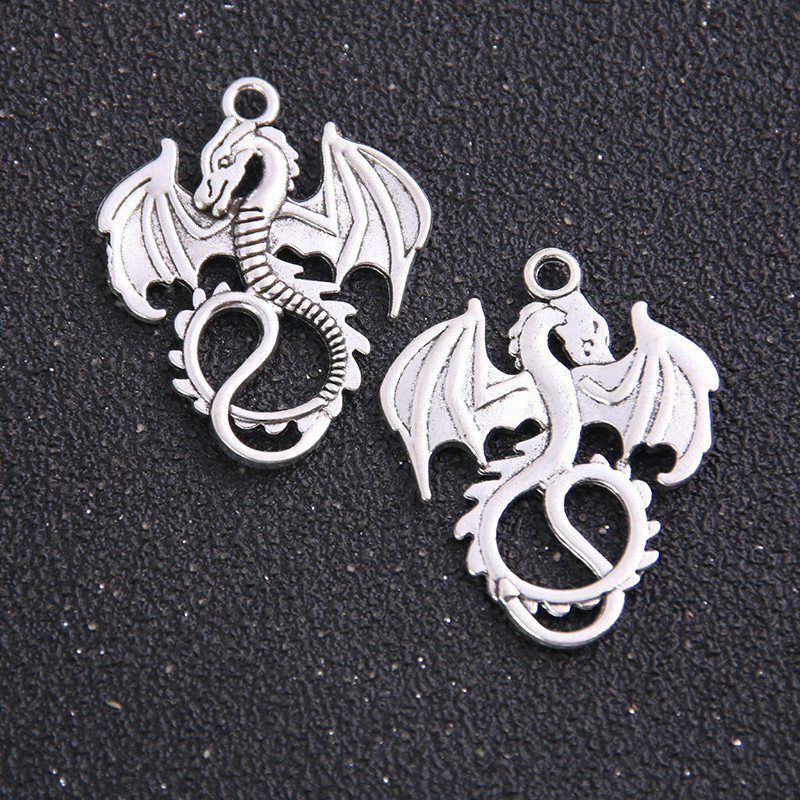 14 buc 16 * 21 mm două culori vintage animale mini Dragon Fly pandantiv farmec pentru bijuterii pandantiv cu ridicata