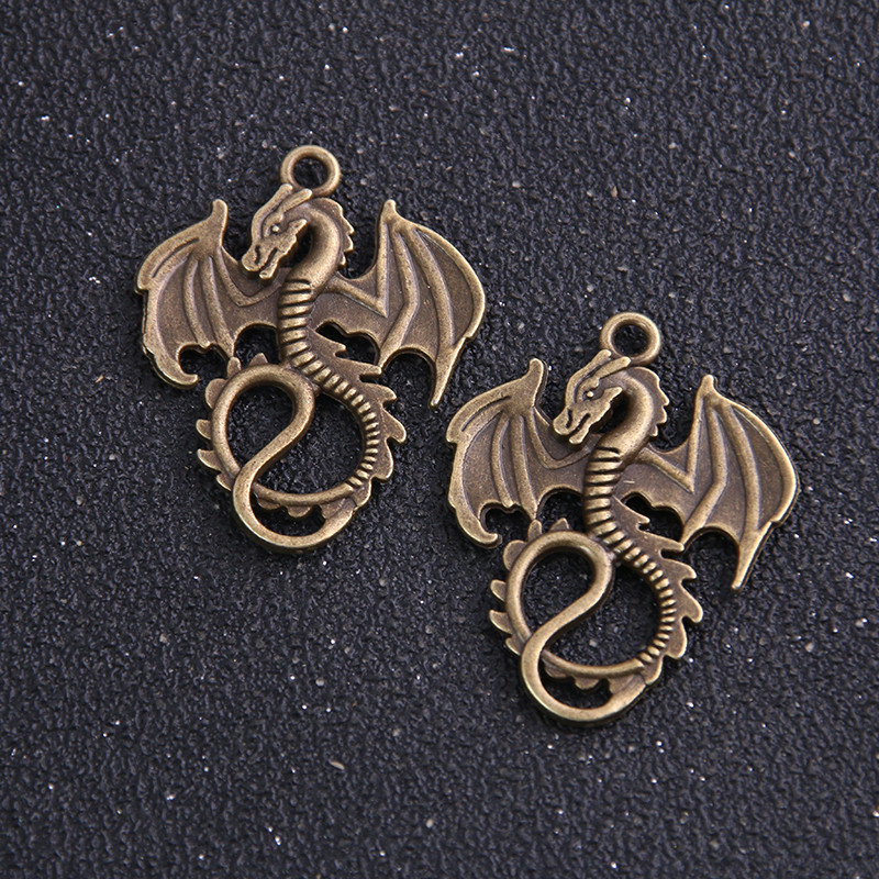 14 buc 16 * 21 mm două culori vintage animale mini Dragon Fly pandantiv farmec pentru bijuterii pandantiv cu ridicata