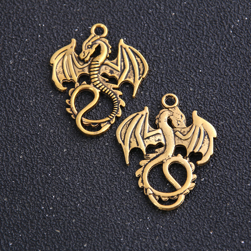 14 buc 16 * 21 mm două culori vintage animale mini Dragon Fly pandantiv farmec pentru bijuterii pandantiv cu ridicata