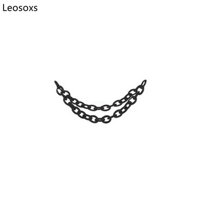 Lanț de piercing dublu pentru nas Leosoxs din oțel inoxidabil Lanț de piercing pentru nas pentru femeie, piercing pentru nară, pentru decorare, lanț de piercing nou