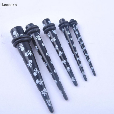 Leosoxs 1 bucată 1,6-20 mm bijuterii mici europene și americane acrilic con ascuțit auricul A bijuterii expansoare pentru ureche ascuțită