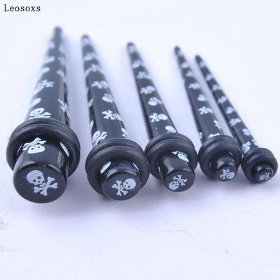 Leosoxs 1 bucată 1,6-20 mm bijuterii mici europene și americane acrilic con ascuțit auricul A bijuterii expansoare pentru ureche ascuțită
