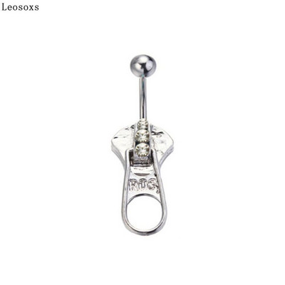 Leosoxs 1 bucată de vânzare caldă fermoar stil punk inel buric buric unghie cataramă buric piercing bijuterii inele pentru buric