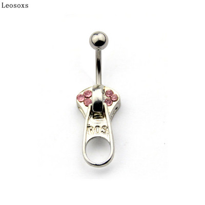 Leosoxs 1 bucată de vânzare caldă fermoar stil punk inel buric buric unghie cataramă buric piercing bijuterii inele pentru buric