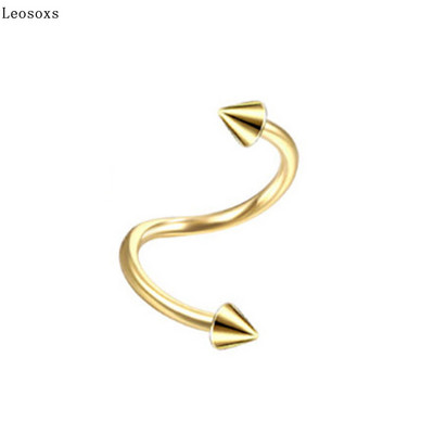 Leosoxs 2 darab Legkeresettebb európai és amerikai fülbevaló hip hop test piercing ajak karika szemöldök gyűrű köröm ékszer