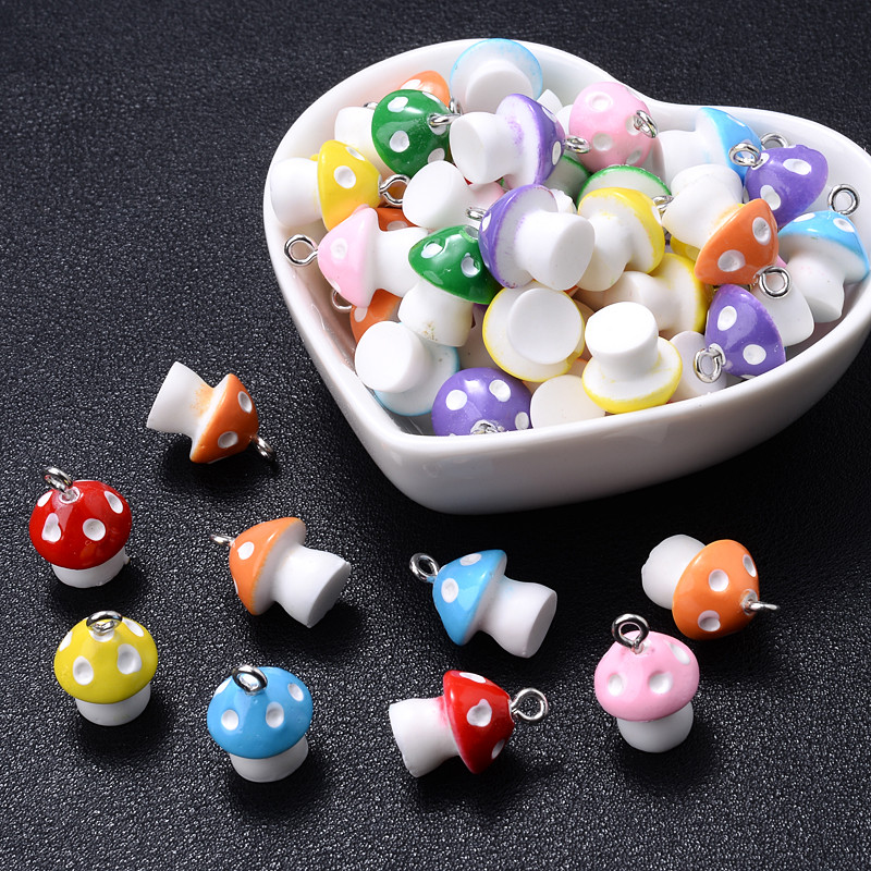 10 vnt Charms Vaisiai Apelsinų Arbūzas Citrinų Sultys Pakabukas Mini Stiklinis Dervos Butelis Pakabukai Auskarams Karolių papuošalų gamyba