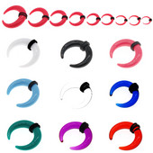 Leosoxs 1buc Acrilic Corn de Bivol Ciopi Ureche Inele Septum Piercing Mai multă Culoare Ureche Taper Stretcher Expander 1.6-10mm Piercing