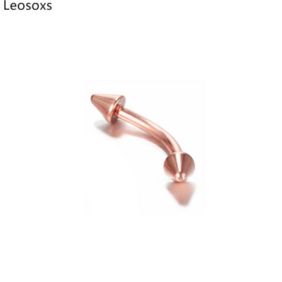 Leosoxs 1 bucată din oțel inoxidabil bile rotunde tijă curbată piercing sprâncene bijuterii știfturi pentru buze și urechi
