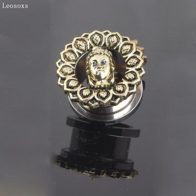 Leosoxs 1buc Bijuterii 5-20mm Ofertă fierbinte Nou Retro Auricul Oțel inoxidabil Scripete Expansiune urechi dopuri pentru urechi Bijuterii Piercing pentru corp