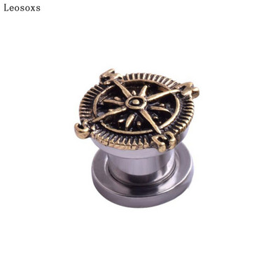 Leosoxs 1buc Bijuterii 5-20mm Ofertă fierbinte Nou Retro Auricul Oțel inoxidabil Scripete Expansiune urechi dopuri pentru urechi Bijuterii Piercing pentru corp