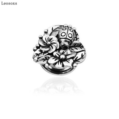 Leosoxs 1buc Bijuterii 5-20mm Ofertă fierbinte Nou Retro Auricul Oțel inoxidabil Scripete Expansiune urechi dopuri pentru urechi Bijuterii Piercing pentru corp