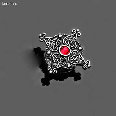 Leosoxs 1buc Bijuterii 5-20mm Ofertă fierbinte Nou Retro Auricul Oțel inoxidabil Scripete Expansiune urechi dopuri pentru urechi Bijuterii Piercing pentru corp