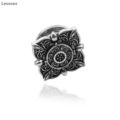 Leosoxs 1buc Bijuterii 5-20mm Ofertă fierbinte Nou Retro Auricul Oțel inoxidabil Scripete Expansiune urechi dopuri pentru urechi Bijuterii Piercing pentru corp