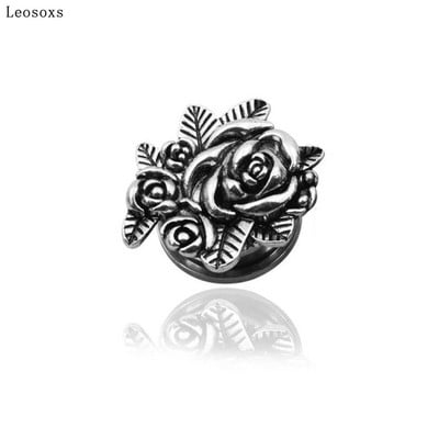 Leosoxs 1buc Bijuterii 5-20mm Ofertă fierbinte Nou Retro Auricul Oțel inoxidabil Scripete Expansiune urechi dopuri pentru urechi Bijuterii Piercing pentru corp