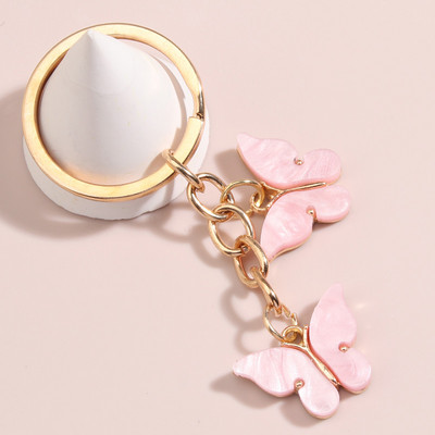 Breloc drăguț cu fluture colorat, breloc cu animale zburătoare, breloc emailat, pentru femei, bărbați, accesoriu pentru geantă, bijuterii DIY, cadouri