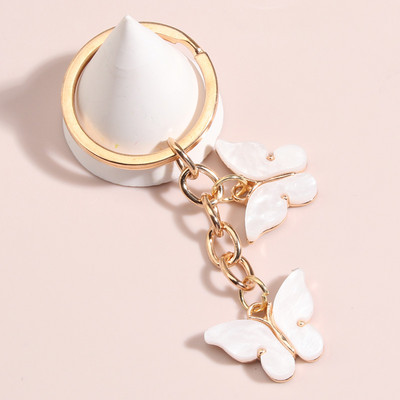 Breloc drăguț cu fluture colorat, breloc cu animale zburătoare, breloc emailat, pentru femei, bărbați, accesoriu pentru geantă, bijuterii DIY, cadouri