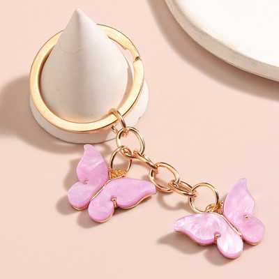 Breloc drăguț cu fluture colorat, breloc cu animale zburătoare, breloc emailat, pentru femei, bărbați, accesoriu pentru geantă, bijuterii DIY, cadouri