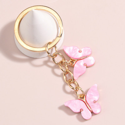 Breloc drăguț cu fluture colorat, breloc cu animale zburătoare, breloc emailat, pentru femei, bărbați, accesoriu pentru geantă, bijuterii DIY, cadouri